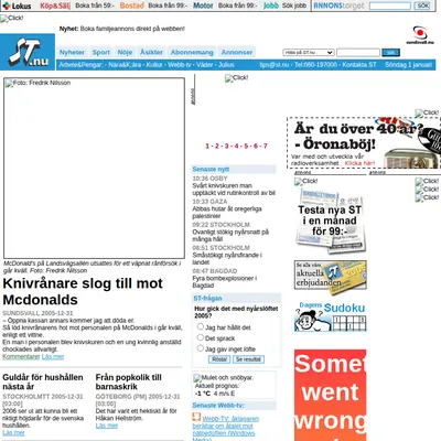 Dagbladet Nya Samhället Sundsvall startsida 2006