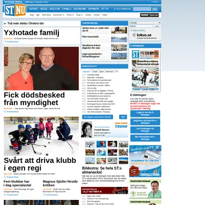 Dagbladet Nya Samhället Sundsvall startsida 2013