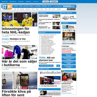 Dagbladet Nya Samhället Sundsvall startsida 2014