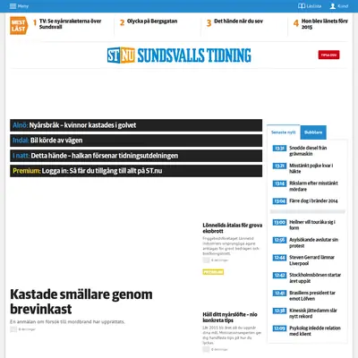 Dagbladet Nya Samhället Sundsvall startsida 2015
