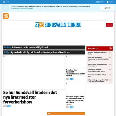 Dagbladet Nya Samhället Sundsvall startsida 2016