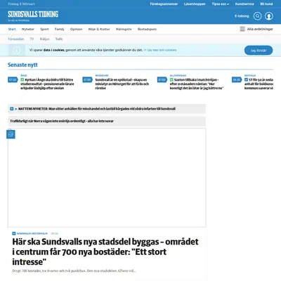 Dagbladet Nya Samhället Sundsvall startsida 2019