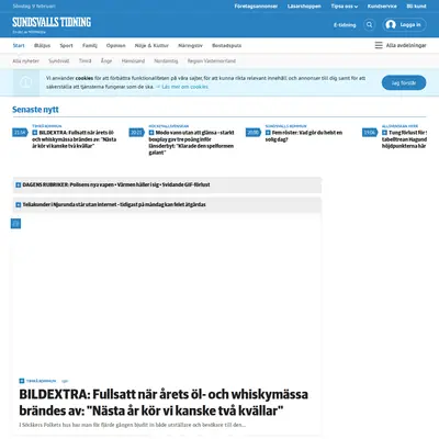 Dagbladet Nya Samhället Sundsvall startsida 2020