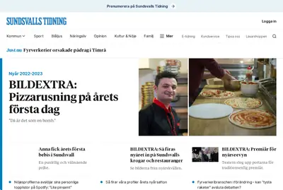 Dagbladet Nya Samhället Sundsvall startsida 2023