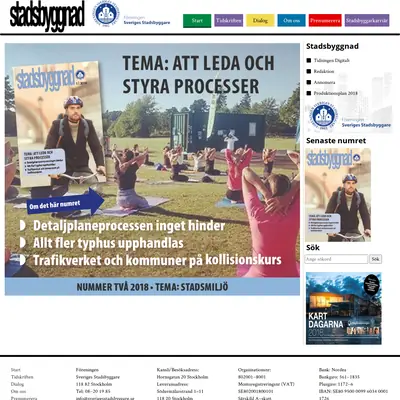 Stadsbyggnad startsida 2018