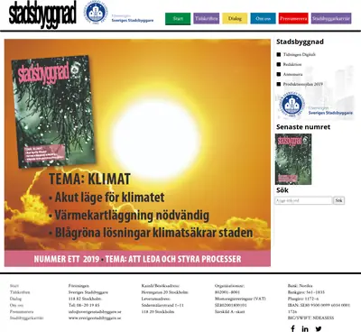 Stadsbyggnad startsida 2019