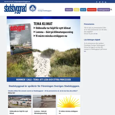 Stadsbyggnad startsida 2022
