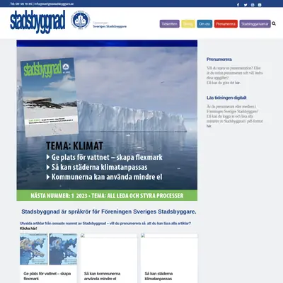 Stadsbyggnad startsida 2023