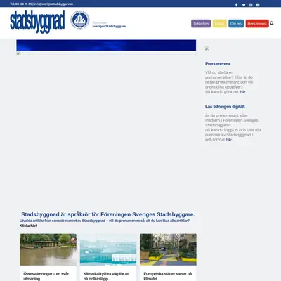 Stadsbyggnad startsida 2025