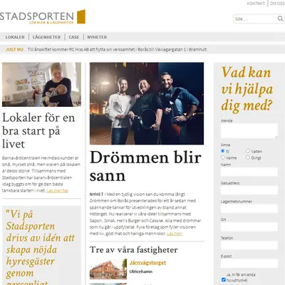 Stadsporten startsida 2015