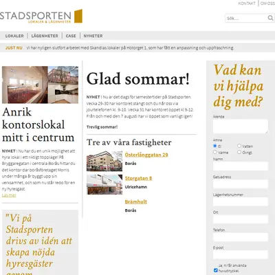 Stadsporten startsida 2017