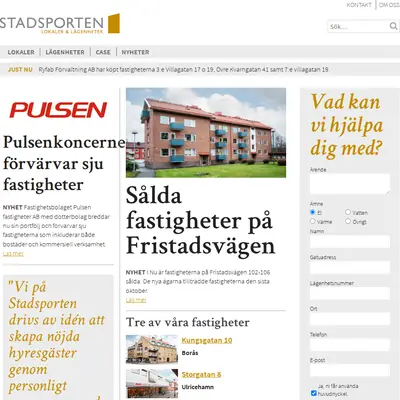 Stadsporten startsida 2019