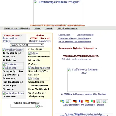Staffanstorps Aktuellt startsida 2003