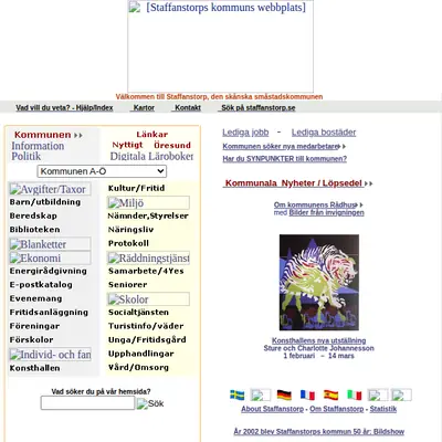 Staffanstorps Aktuellt startsida 2004