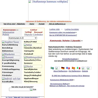 Staffanstorps Aktuellt startsida 2005