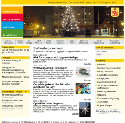 Staffanstorps Aktuellt startsida 2011