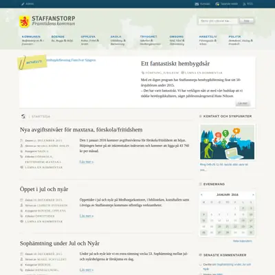 Staffanstorps Aktuellt startsida 2016