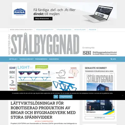 Nyheter om Stålbyggnad startsida 2025