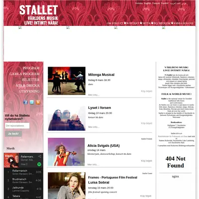 Stallet.st startsida 2018