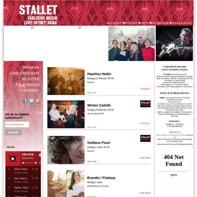 Stallet.st startsida 2019