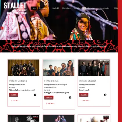 Stallet.st startsida 2020