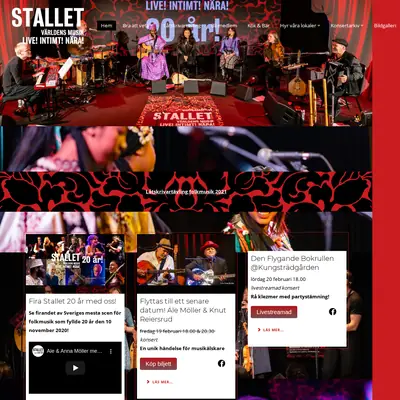 Stallet.st startsida 2021