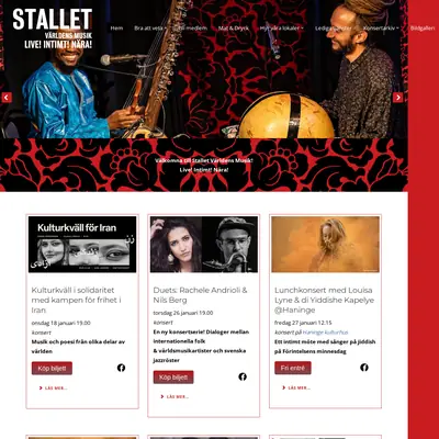 Stallet.st startsida 2023