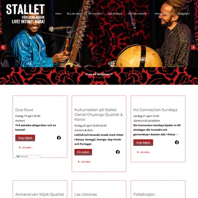 Stallet.st startsida 2024