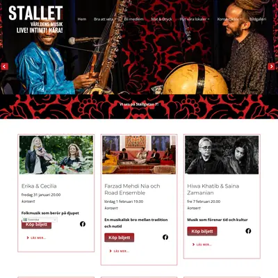 Stallet.st startsida 2025