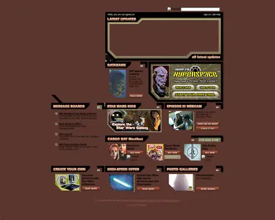 Star Wars startsida 2004