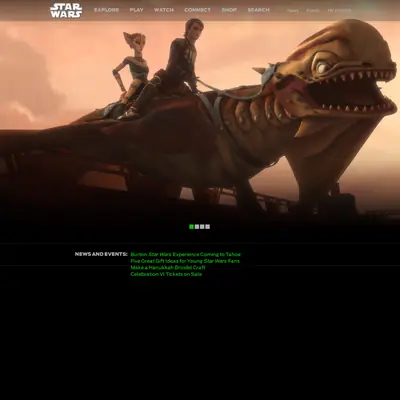 Star Wars startsida 2012