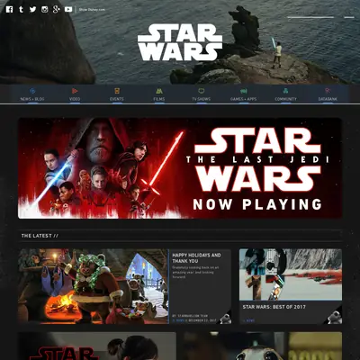 Star Wars startsida 2018