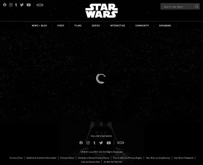 Star Wars startsida 2020