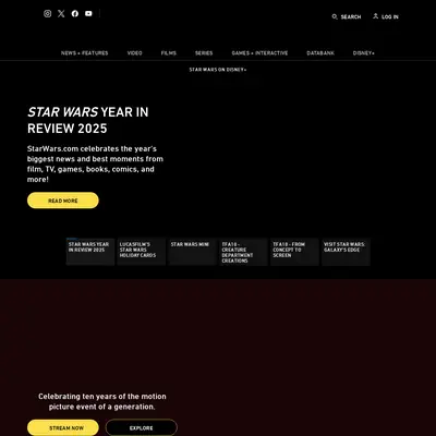 Star Wars startsida 2026