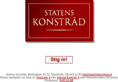 Nyhetsbrev, www.statenskonstrad.se startsida 2002