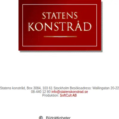 Nyhetsbrev, www.statenskonstrad.se startsida 2003