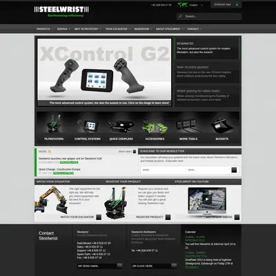 Steelwrist.com startsida 2012
