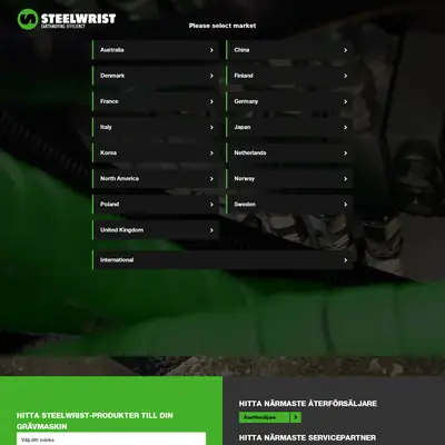 Steelwrist.com startsida 2024