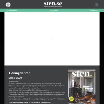 STEN startsida 2020
