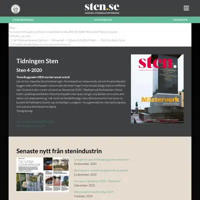 STEN startsida 2021