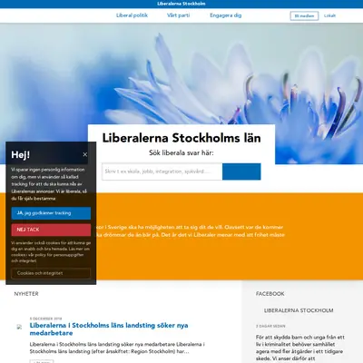 Länsliberalen Stockholm startsida 2019
