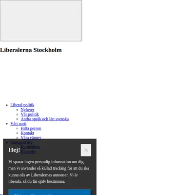 Länsliberalen Stockholm startsida 2021