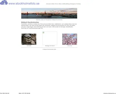 www.stockholmsfoto.se startsida 2004