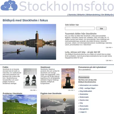 www.stockholmsfoto.se startsida 2005