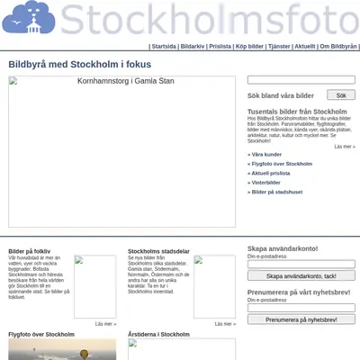 www.stockholmsfoto.se startsida 2007