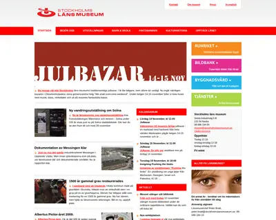 stockholmslansmuseum.se startsida 2009