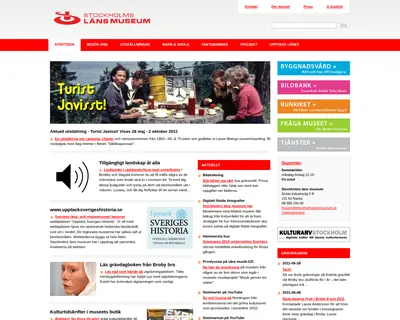 stockholmslansmuseum.se startsida 2011