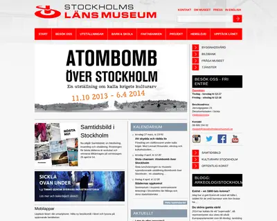 stockholmslansmuseum.se startsida 2014
