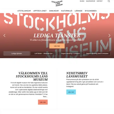 stockholmslansmuseum.se startsida 2022