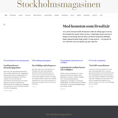 Stockholmsmagasinen Östermalm startsida 2019